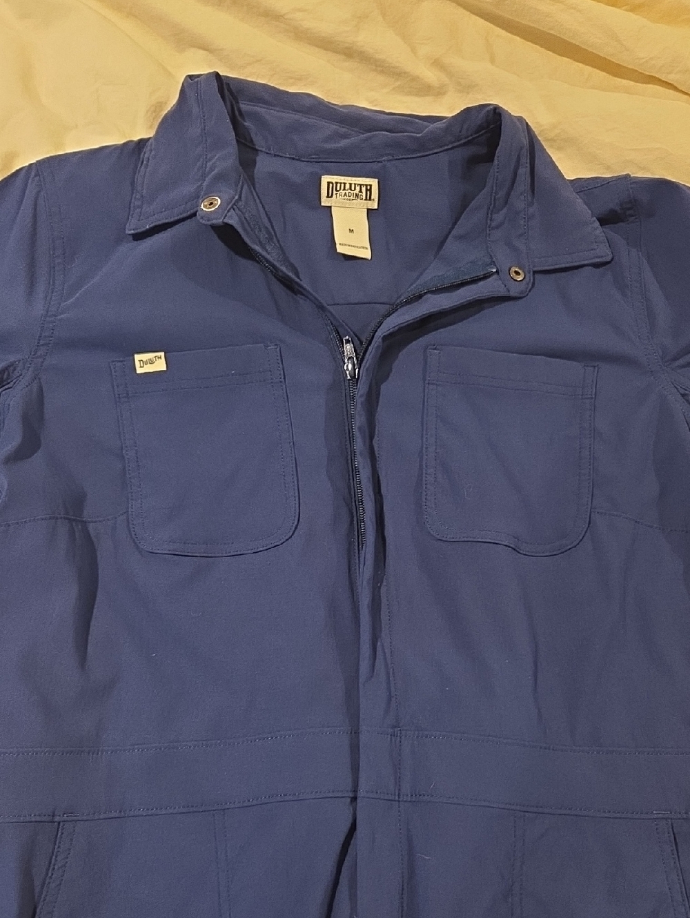 Duluth Trading Co Blue Gardening Heirloom Coverall Shorts